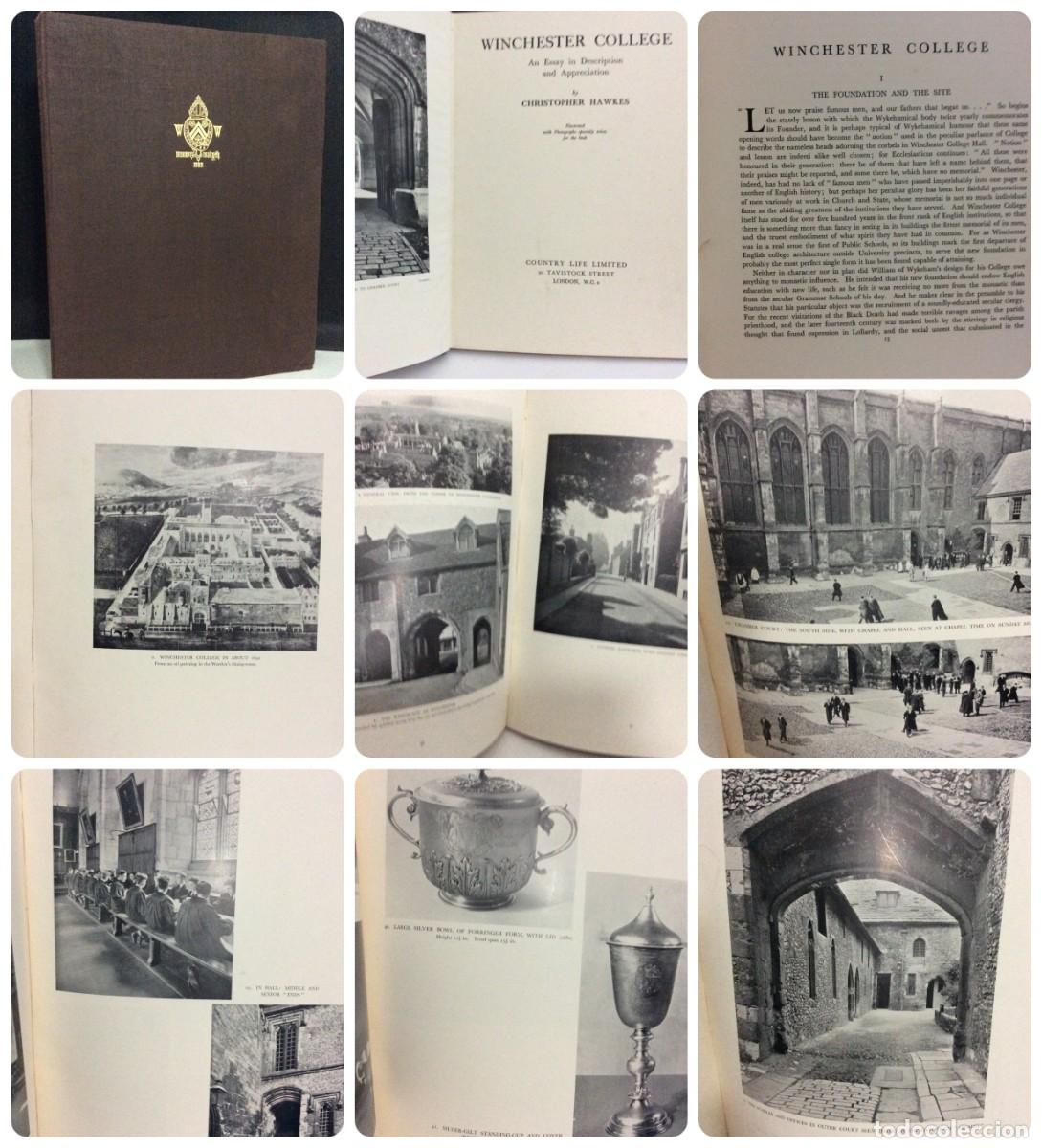 Libros antiguos: WINCHESTER COLLEGE, - CHRISOPHER HAWKES, 1933. 1.&ordf; edi&ccedil;&atilde;o. Envio gr&aacute;tis