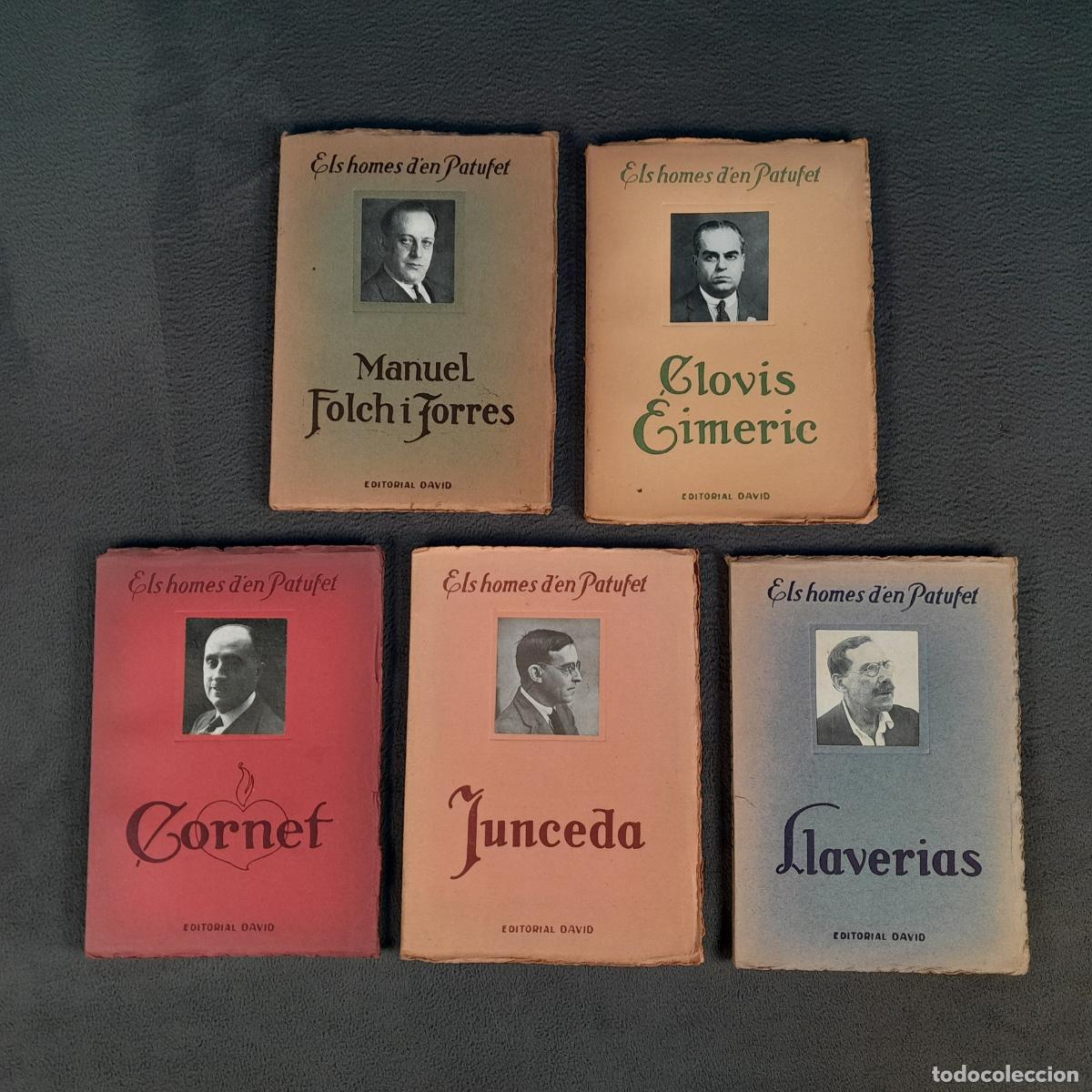 Libros antiguos: L-2512. ELS HOMES D'EN PATUFET. COLECCI&Oacute;N DIRIGIDA POR LLU&Iacute;S FOLCH I TORRES (5 TOMOS). SIGLO XX.