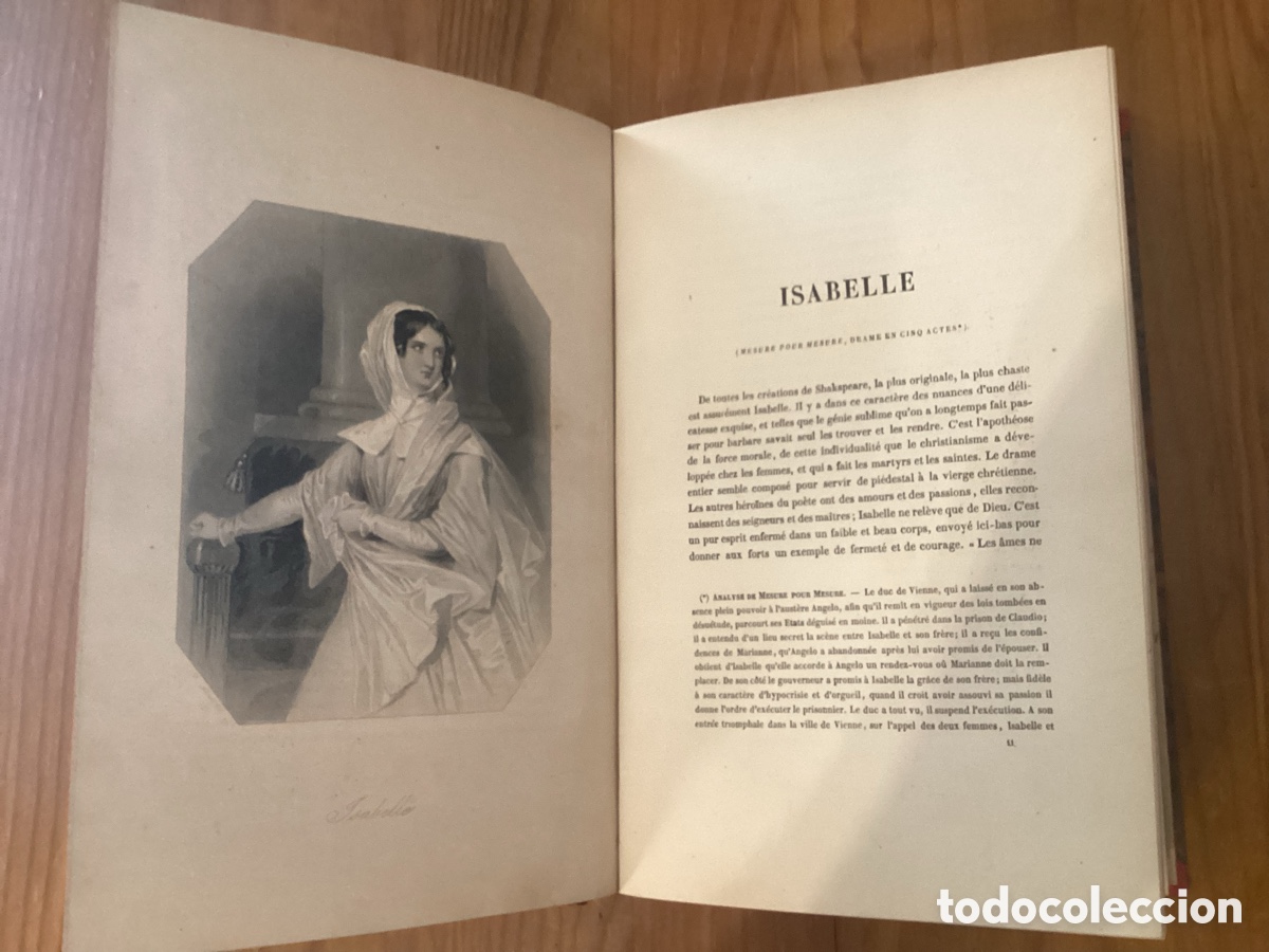 Antiquarische B&uuml;cher: Galerie des Femmes de Shakespeare. Gran formato, lomo dorado y v&aacute;rios grabados