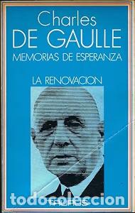 Libros antiguos: Memorias de esperanza: La renovaci&oacute;n 1958-1962 - Charles de Gaulle - Taurus Ediciones