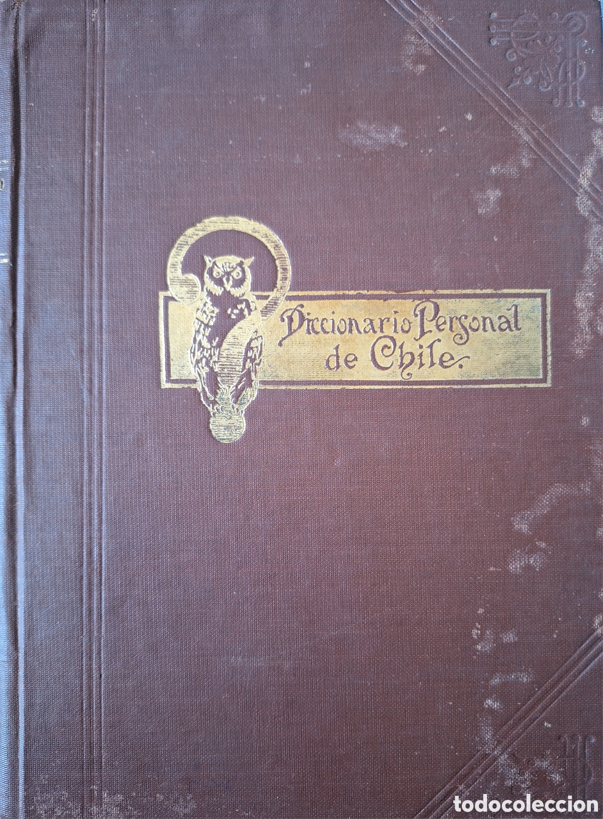 Libros antiguos: DICCIONARIO PERSONAL DE CHILE A&Ntilde;O 1921