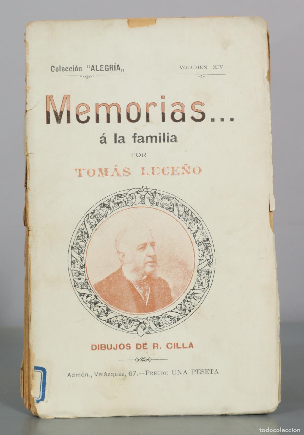 Old books: Memorias... &aacute; la familia - Tom&aacute;s Luce&ntilde;o