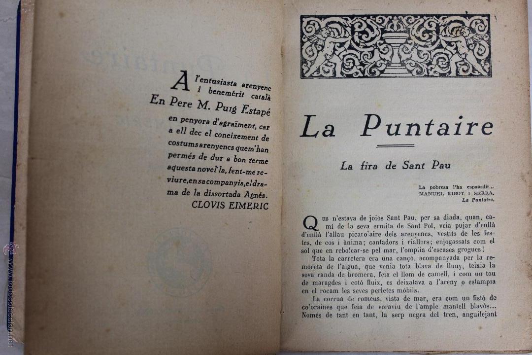 Libros antiguos: L- 1480. LA PUNTAIRE. CLOVIS EIMERIC. EDITORIAL PEGASO. BARCELONA. - Foto 2
