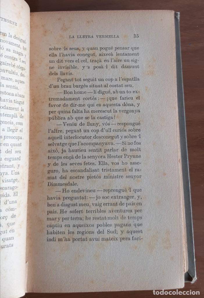 Libros antiguos: LA LLETRA VERMELLA. 1910. - Foto 4
