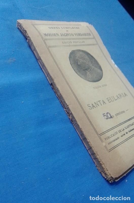 Libros antiguos: libro Mossen Jacinto Verdaguer. Santa Eulalia - Foto 2
