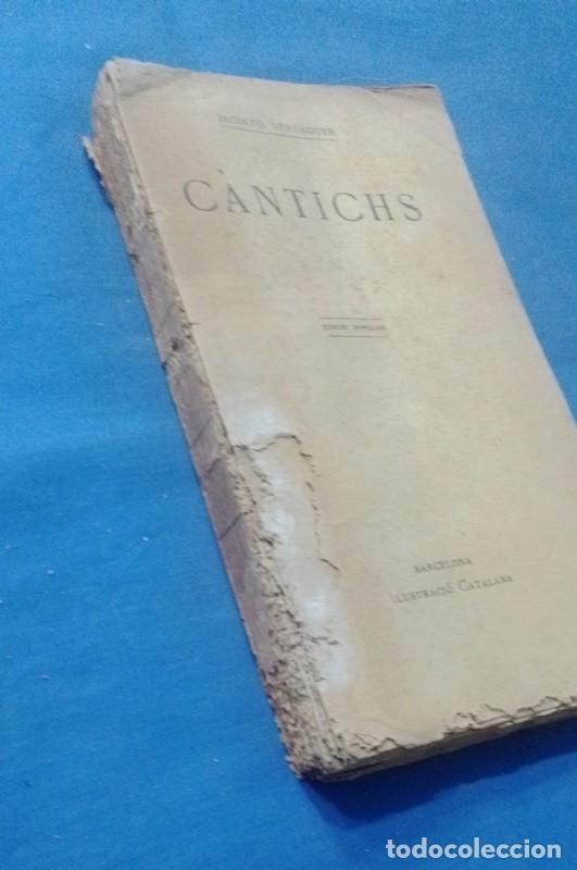 Libros antiguos: libro Mossen Jacinto Verdaguer. Cantichs - Foto 2