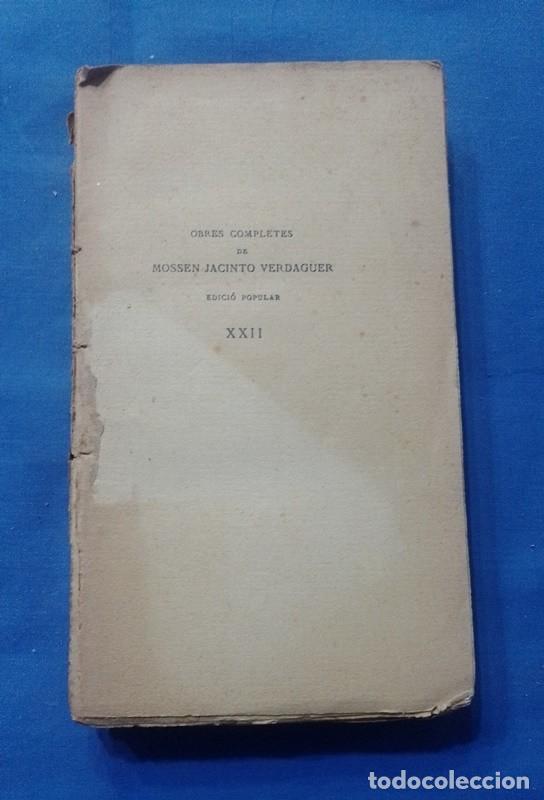 Libros antiguos: libro Mossen Jacinto Verdaguer. Eucar&iacute;stiques - Foto 2