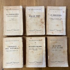 Libros antiguos: 6 EJEMPLARES DE 1929 DE LES OBRES COMPLETES DE NARCIS OLLER