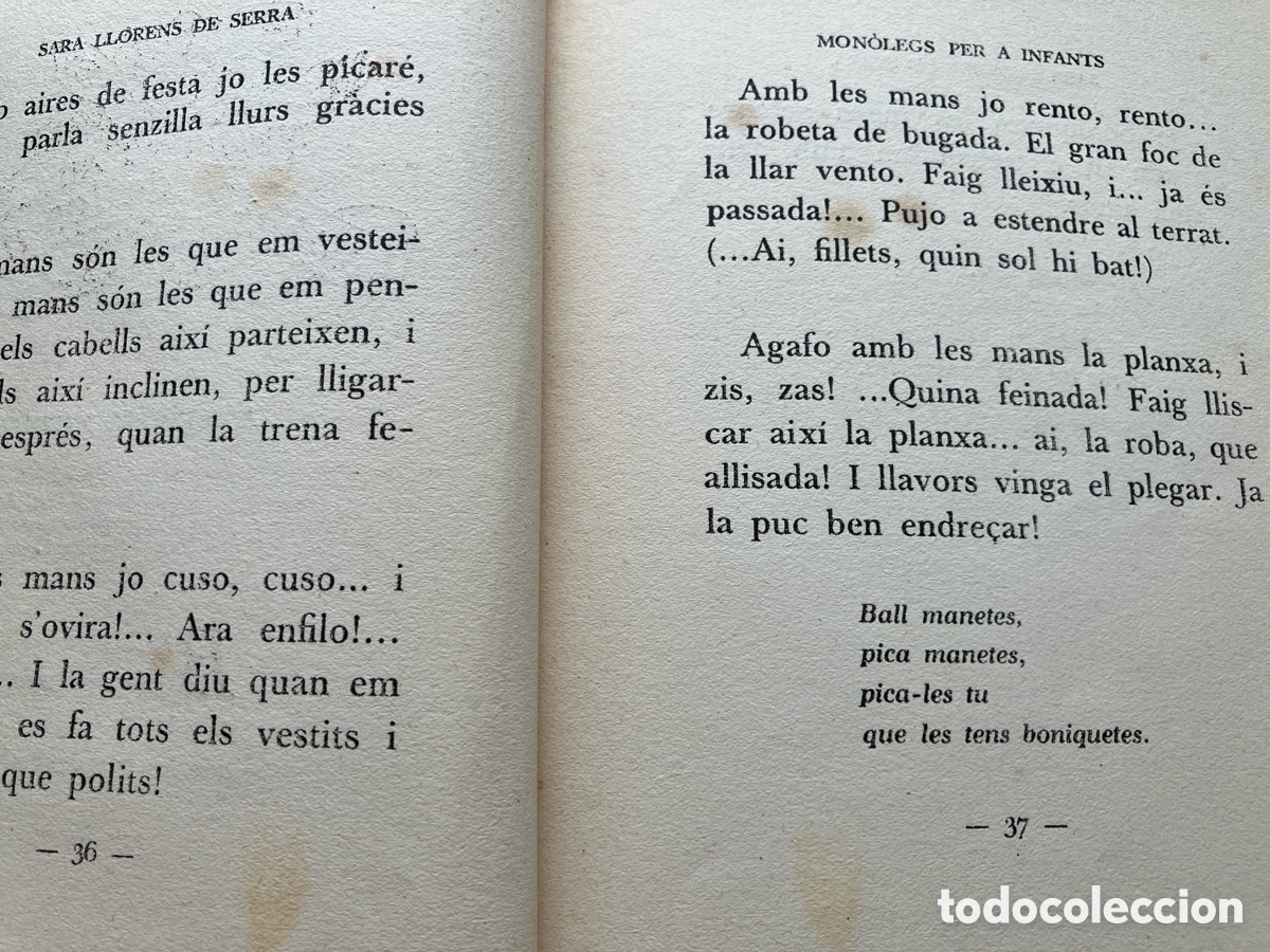 Libros antiguos: Monolegs per a infants. - Foto 5