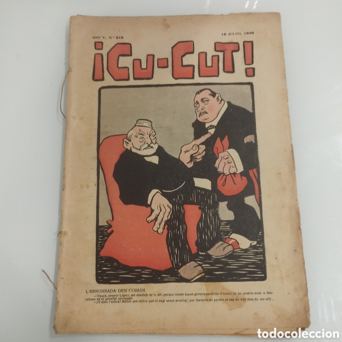 Libros antiguos: Cu-cut, n&deg;216. Larronsada den cobian. - Foto 1