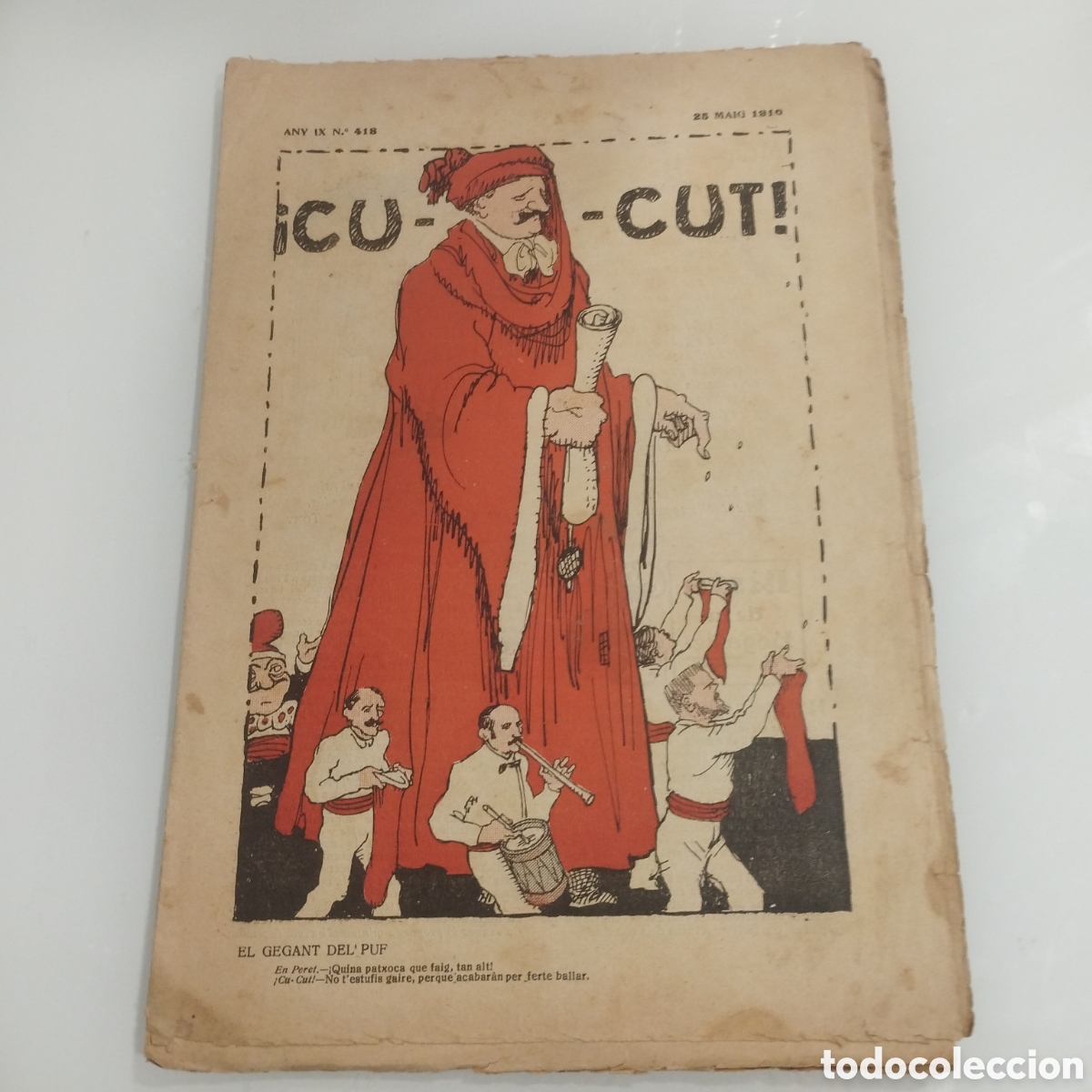 Libros antiguos: Cu-cut, n&deg;418, El gegant del puf. - Foto 1
