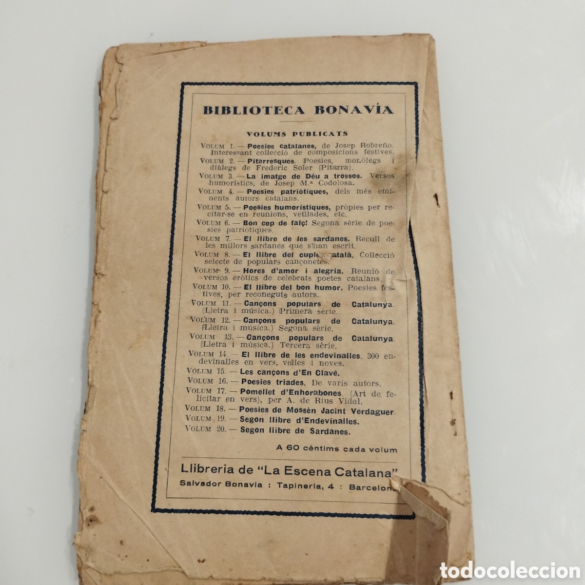 Libros antiguos: El llibre de les sardanes. - Foto 2