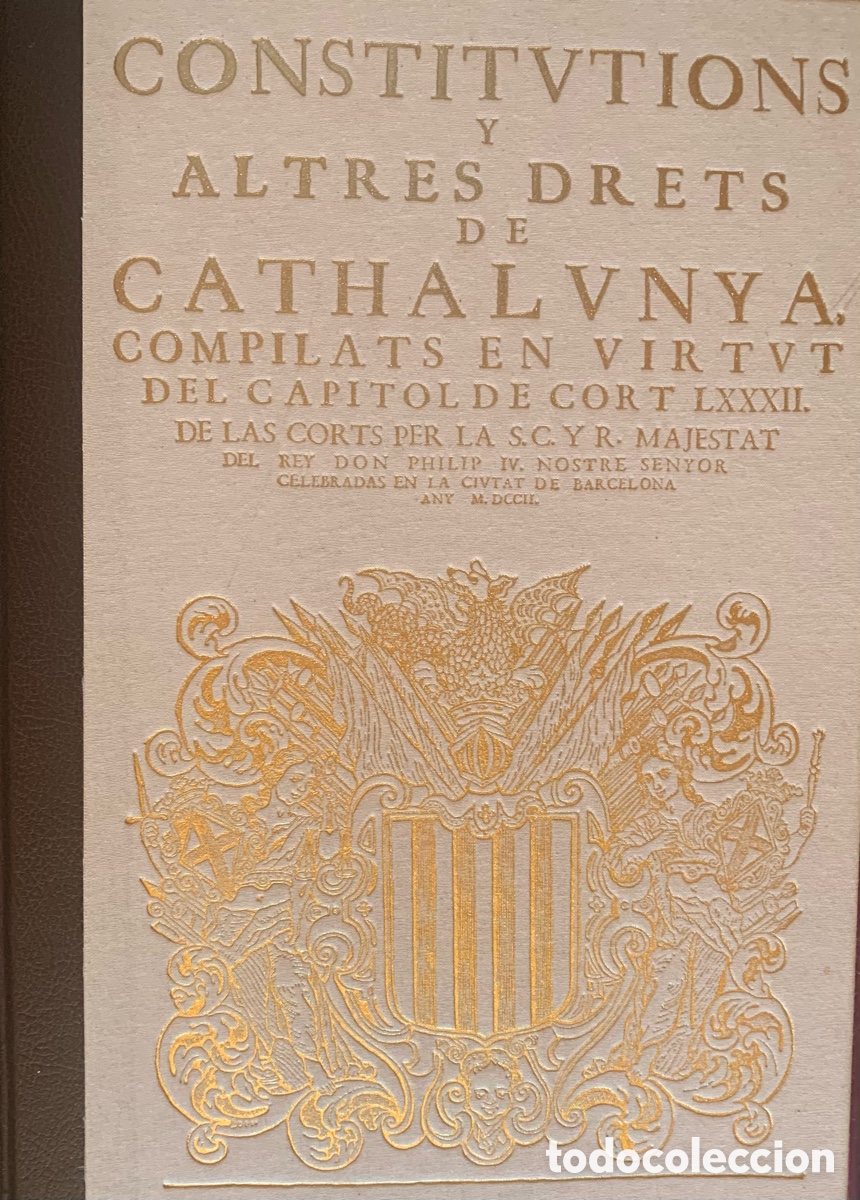 Libros antiguos: CONSTITVTIONS Y ALTRES DRETS DE CATHALVNYA - Foto 8