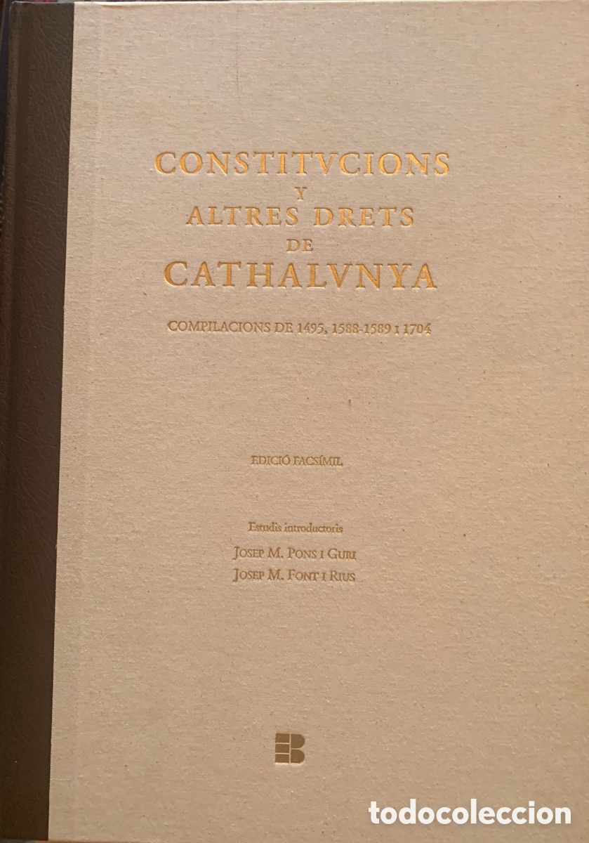 Libros antiguos: CONSTITVTIONS Y ALTRES DRETS DE CATHALVNYA - Foto 9