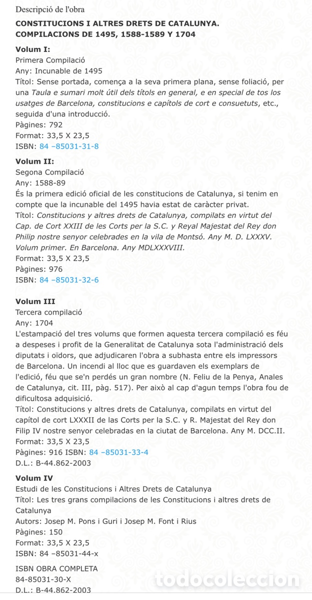 Libros antiguos: CONSTITVTIONS Y ALTRES DRETS DE CATHALVNYA - Foto 11