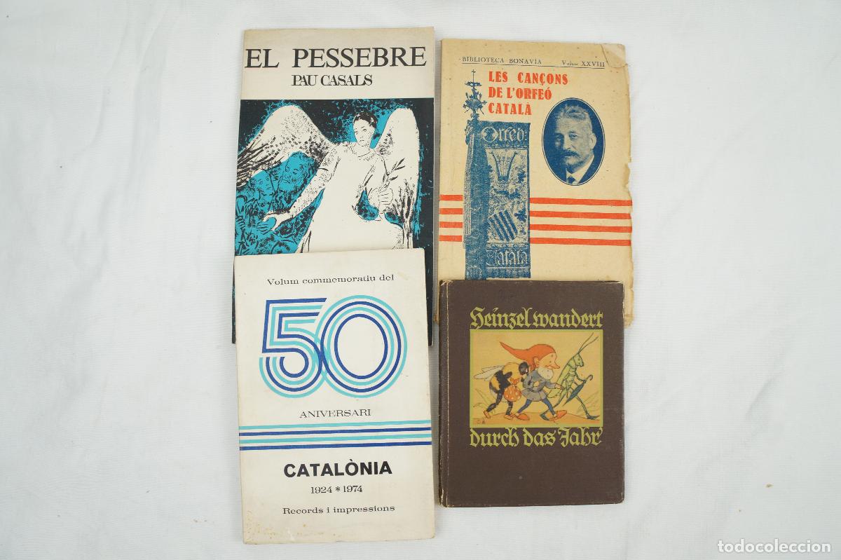 Libros antiguos: Lote variado de 4 libros en alem&aacute;n y catal&aacute;n - Foto 1
