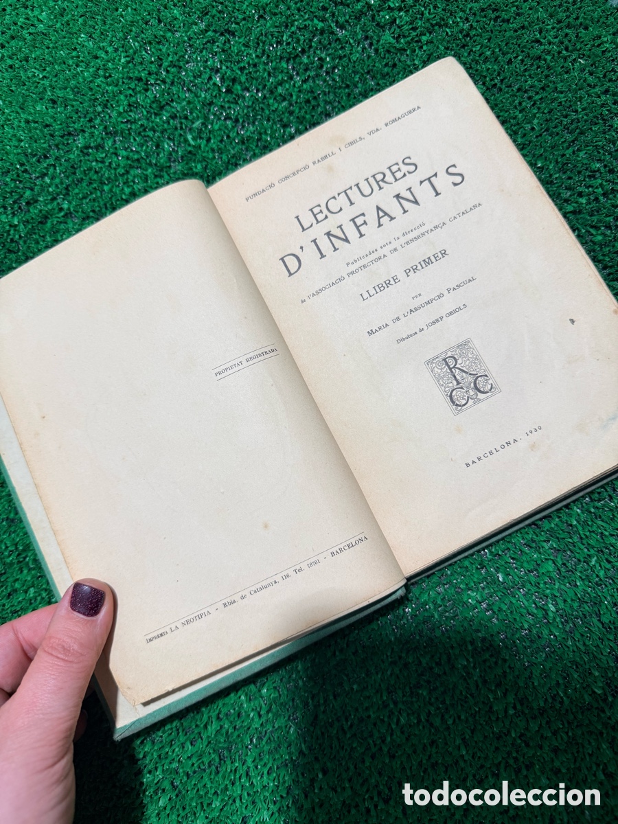 Libros antiguos: lectures dinfants llibre primer 1930 - Foto 6