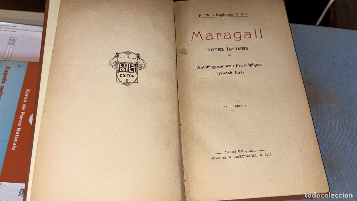Libros antiguos: Libro antiguo Maragall &rdquo;Notes &Iacute;ntimes&rdquo; edici&oacute;n 1912 - Foto 1