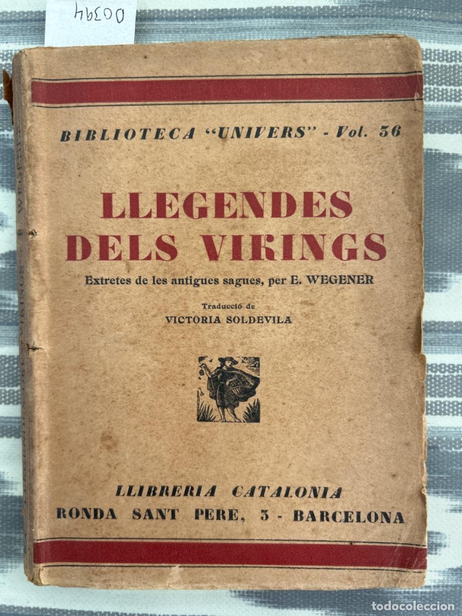 Libros antiguos: LLEGENDES DELS VIKINGS, E WEGENER - Foto 1