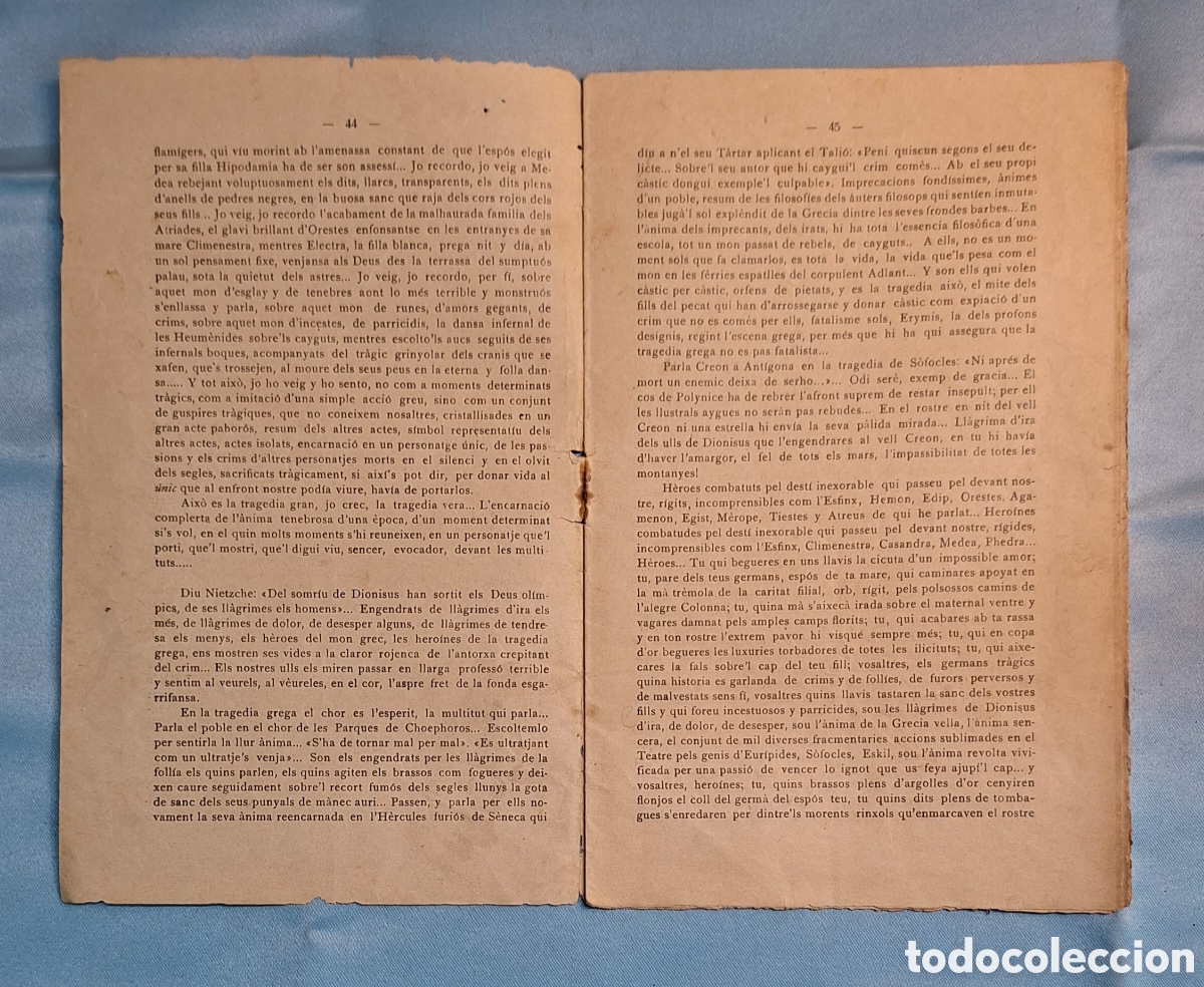 Libros antiguos: &ldquo;De la Trag&egrave;dia &ndash; Confer&egrave;ncia p&uacute;blica 1908 - Foto 2