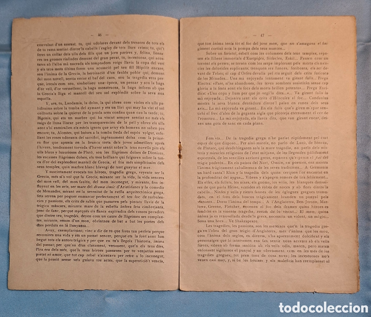 Libros antiguos: &ldquo;De la Trag&egrave;dia &ndash; Confer&egrave;ncia p&uacute;blica 1908 - Foto 5