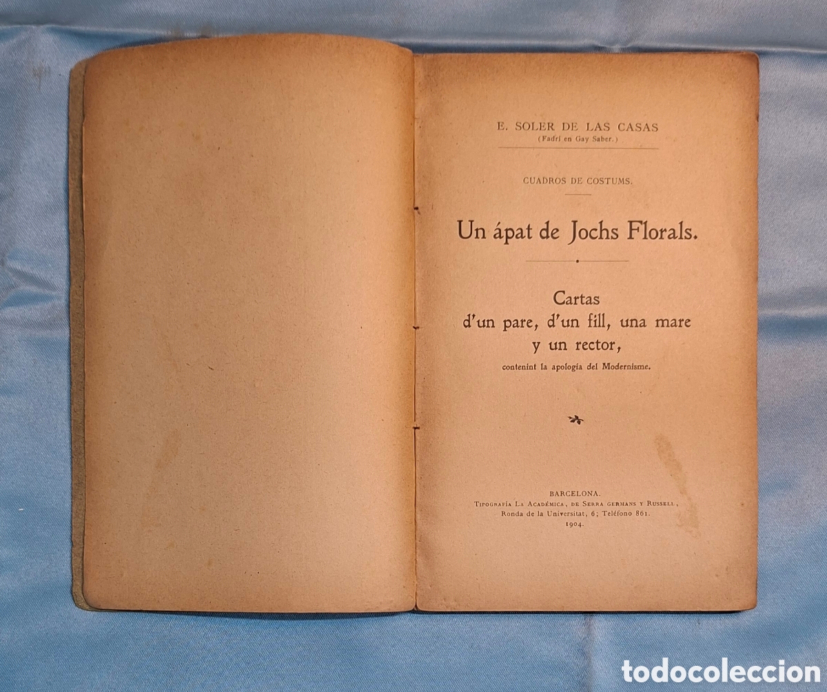 Libros antiguos: E. Soler de las Casas (1904) - Foto 2