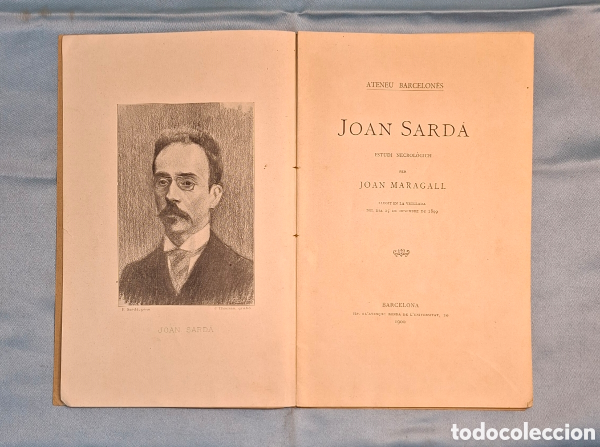 Libros antiguos: Joan Sard&aacute;: Estudi Necrol&ograve;gich