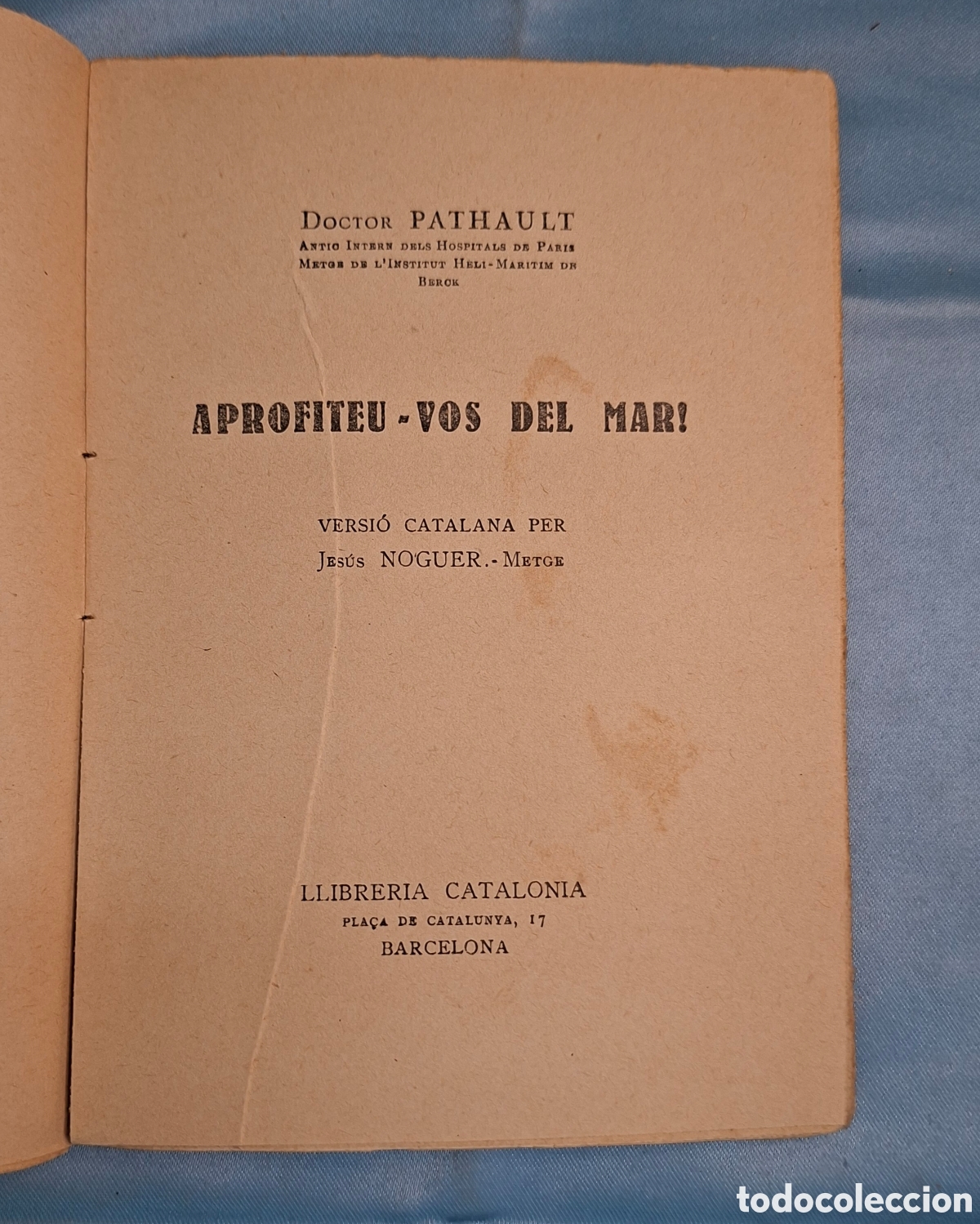 Libros antiguos: Aprofiteu-vos del mar! - Doctor Pathault - Foto 3