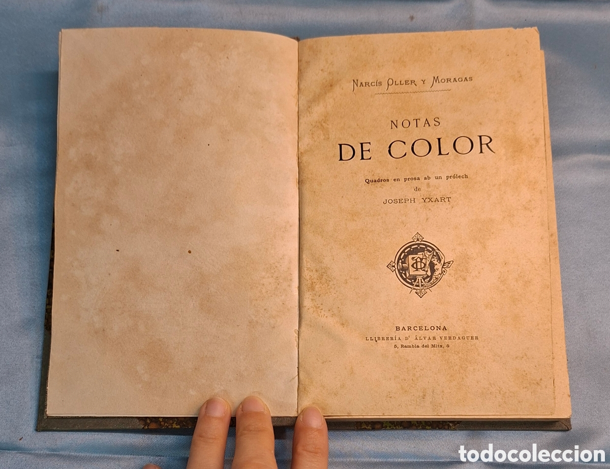 Libros antiguos: Notas de Color - Narc&iacute;s Oller y Moragas