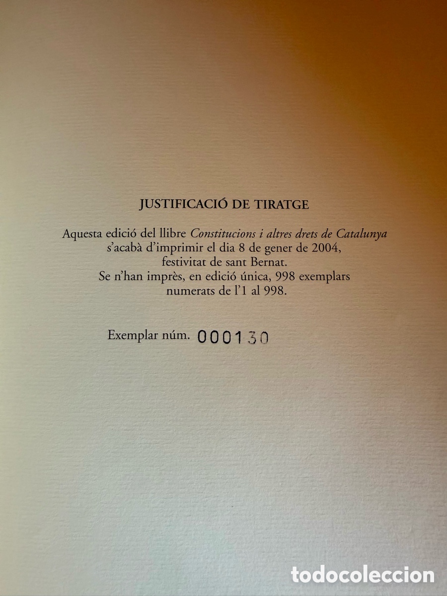 Libros antiguos: CONSTITVTIONS Y ALTRES DRETS DE CATHALVNYA - Foto 12