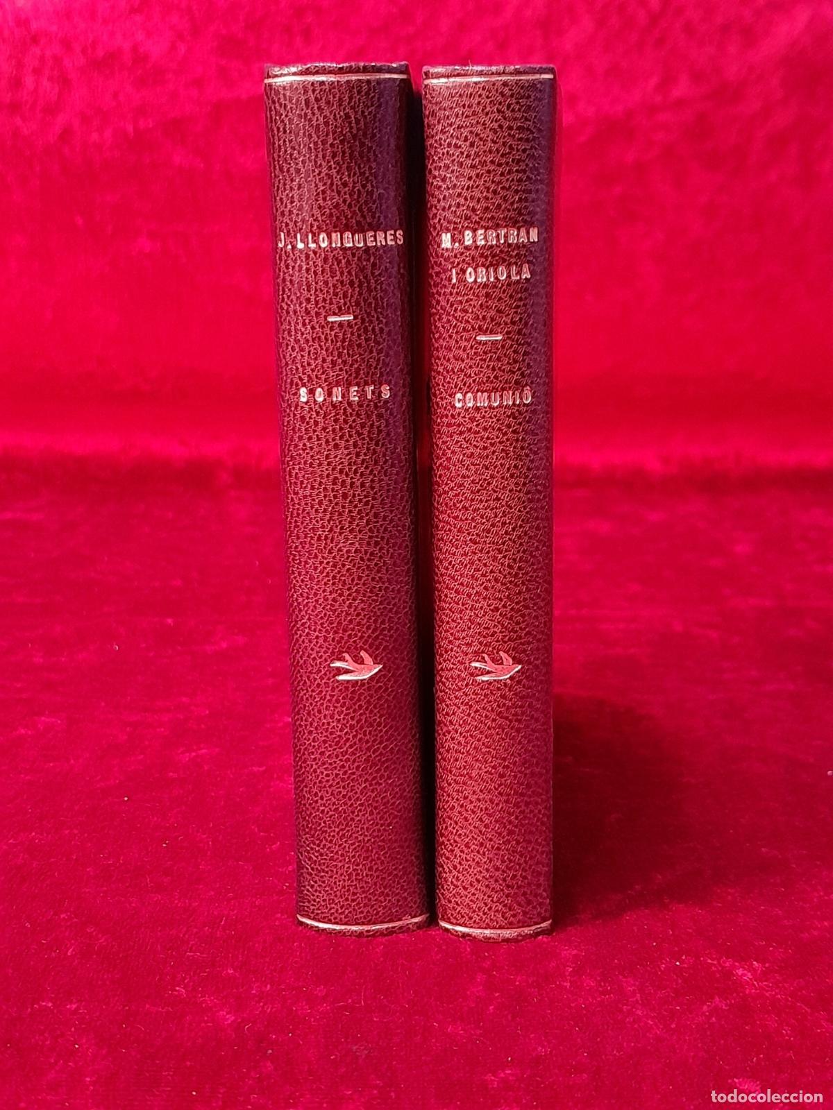 Libros antiguos: L-1646. SONETS Y COMUNI&Oacute;.JOAN LLONGUERES Y M.BERTRAN I ORIOLA.1938
