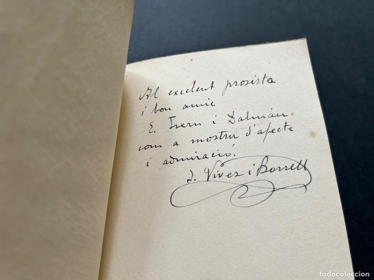 Libros antiguos: Preludis L&iacute;rics &ndash; Dedicat&ograve;ria autografiada &ndash; Joan Vives i Borrell &ndash; Barcelona
