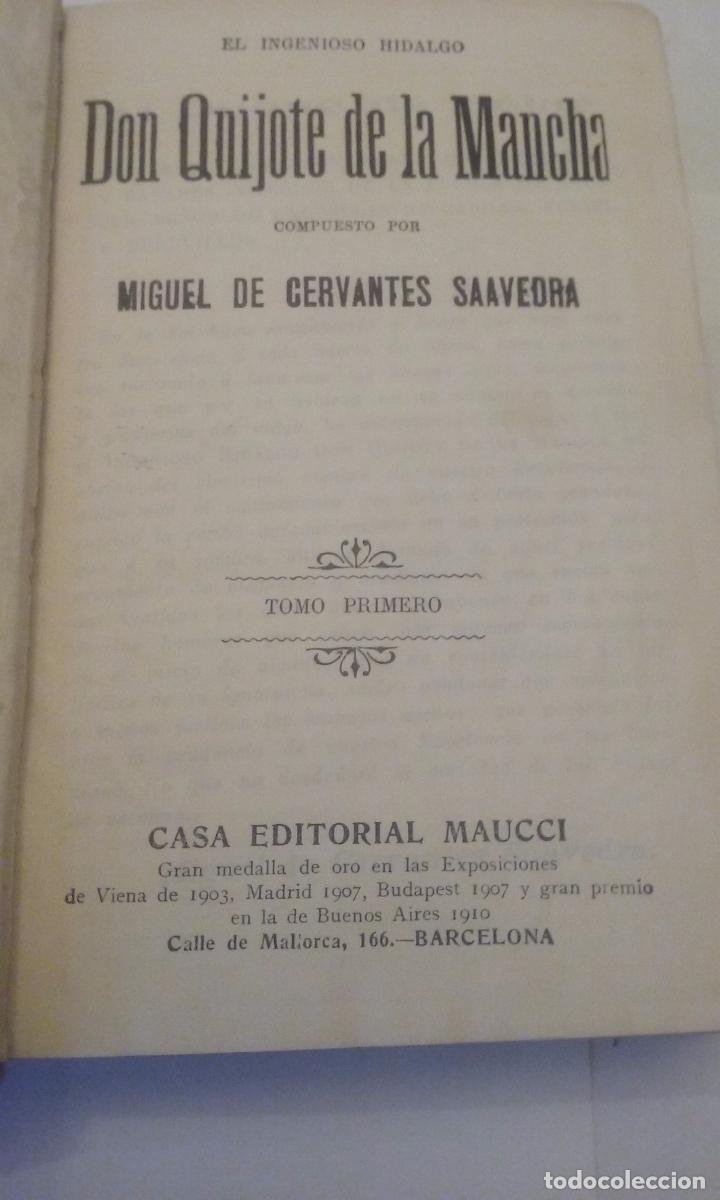 Libros antiguos: Don Quijote de la Mancha - Foto 2