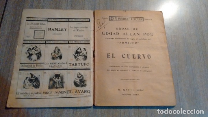 Libros antiguos: EDGAR ALLAN POE - 4 LIBROS - DECADA DEL 20 - Foto 2