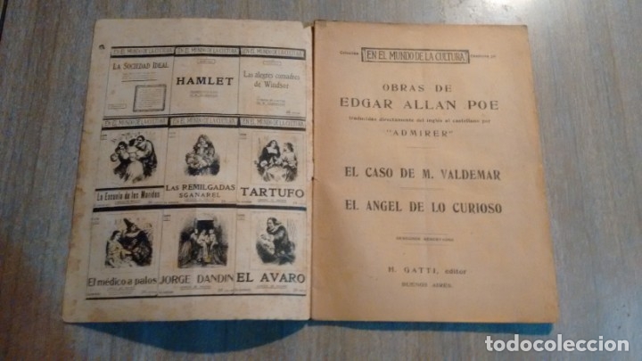 Libros antiguos: EDGAR ALLAN POE - 4 LIBROS - DECADA DEL 20 - Foto 8
