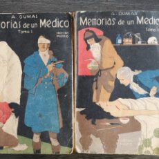 Libros antiguos: MEMORIAS DE UN MÉDICO. DUMAS. 2 TOMOS. COLECCIÓN MADRID. CALLEJA.
