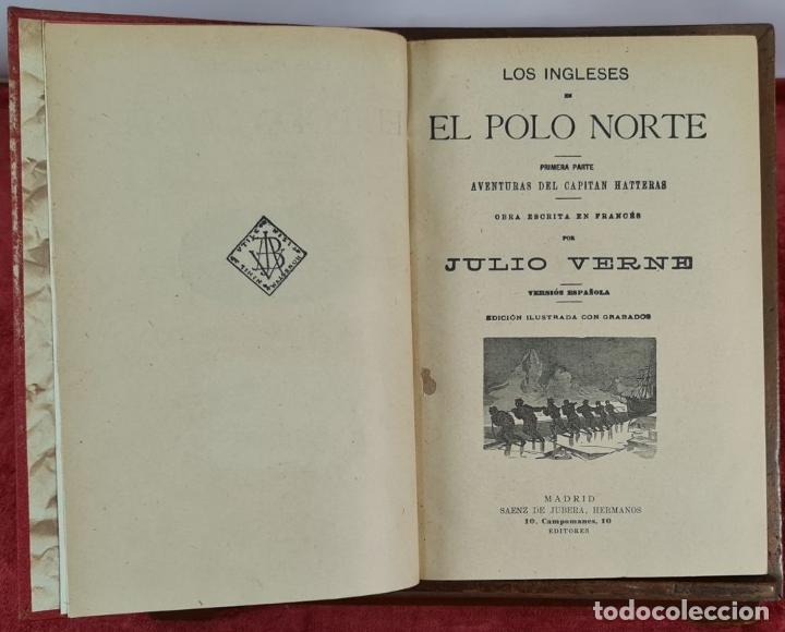 Libros antiguos: OBRAS COMPLETAS DE JULIO VERNE. 12 TOMOS ENCUADERNADOS. EDIT. SAENZ JUBERA. 1890. - Foto 2 - 293548373