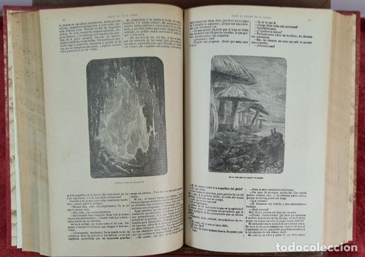Libros antiguos: OBRAS COMPLETAS DE JULIO VERNE. 12 TOMOS ENCUADERNADOS. EDIT. SAENZ JUBERA. 1890. - Foto 3 - 293548373