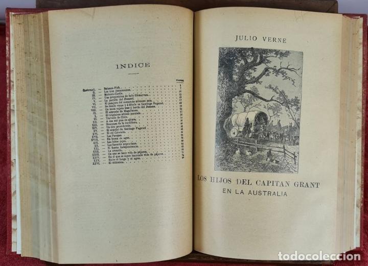 Libros antiguos: OBRAS COMPLETAS DE JULIO VERNE. 12 TOMOS ENCUADERNADOS. EDIT. SAENZ JUBERA. 1890. - Foto 4 - 293548373