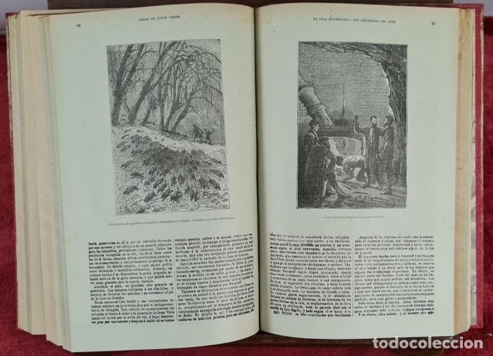 Libros antiguos: OBRAS COMPLETAS DE JULIO VERNE. 12 TOMOS ENCUADERNADOS. EDIT. SAENZ JUBERA. 1890. - Foto 11 - 293548373