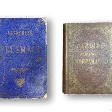 Libros antiguos: ALADINO LA LAMPARA MARAVILLOSA. AVENTURAS TELEMACO. PEDRO UMBERTO. 1910