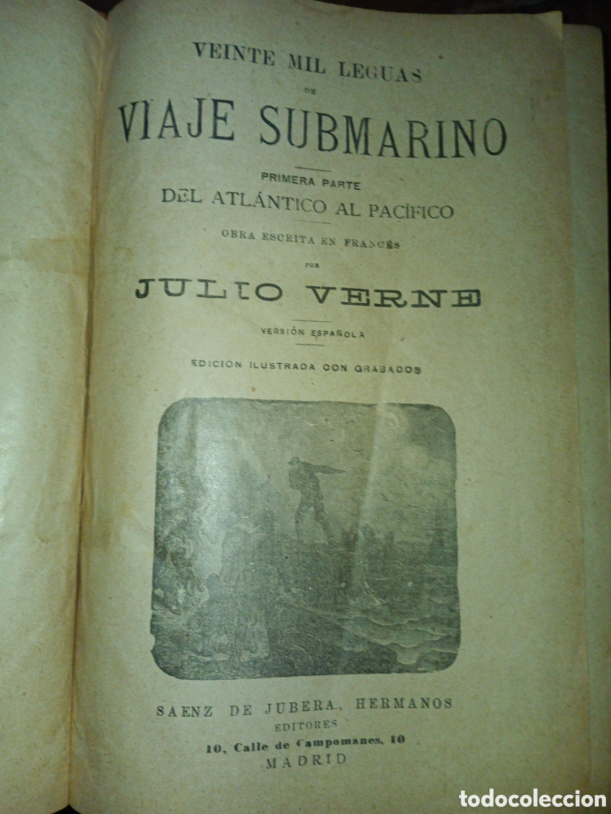 Libros antiguos: OBRAS DE JULIO VERNE (15). SAENZ DE JUBERA. MADRID, 1900 - Foto 2