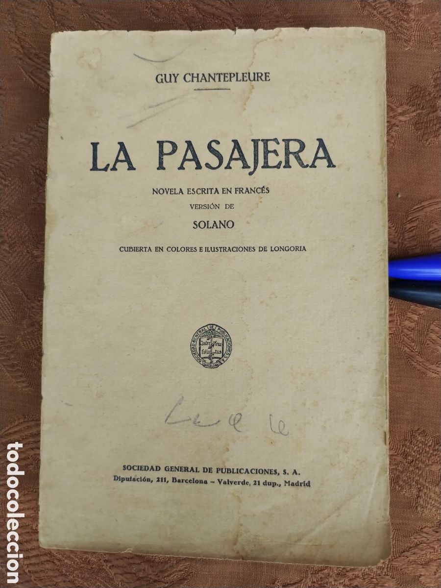 Libros antiguos: La Pasajera a&ntilde;o 1923 - Foto 1