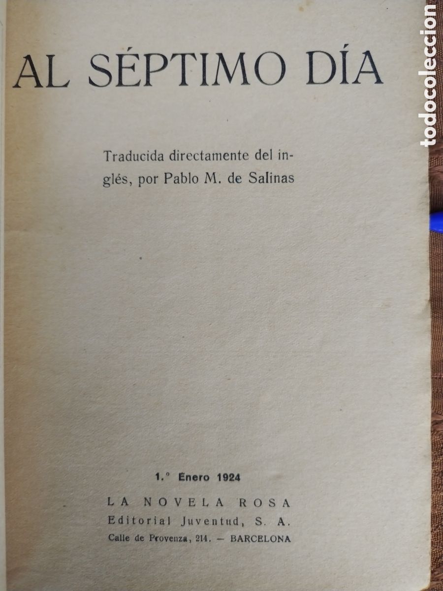Libros antiguos: AL SEPTIMO DIA a&ntilde;o 1924 - Foto 2