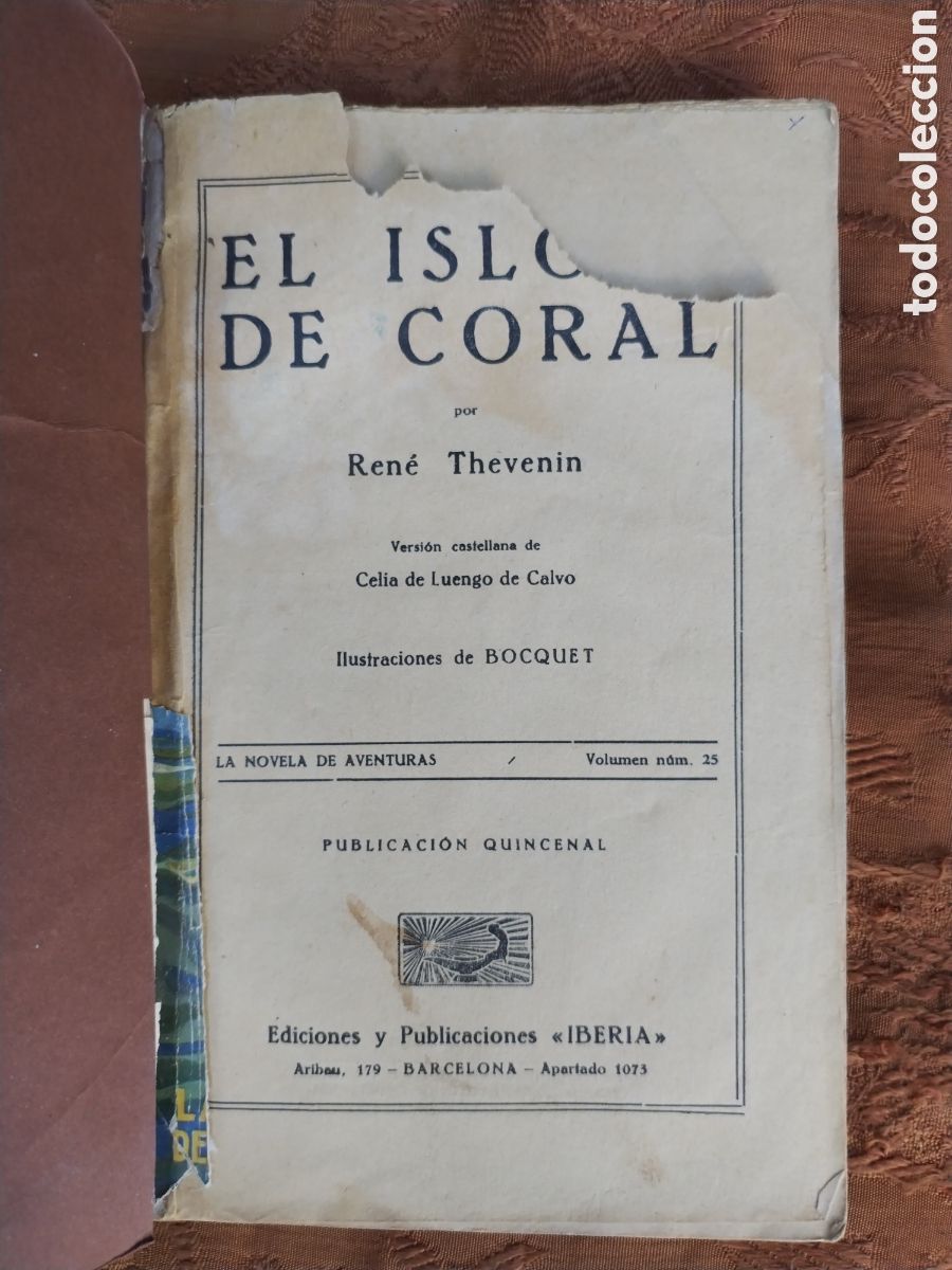 Libros antiguos: LA ISLA DE CORAL - Foto 2