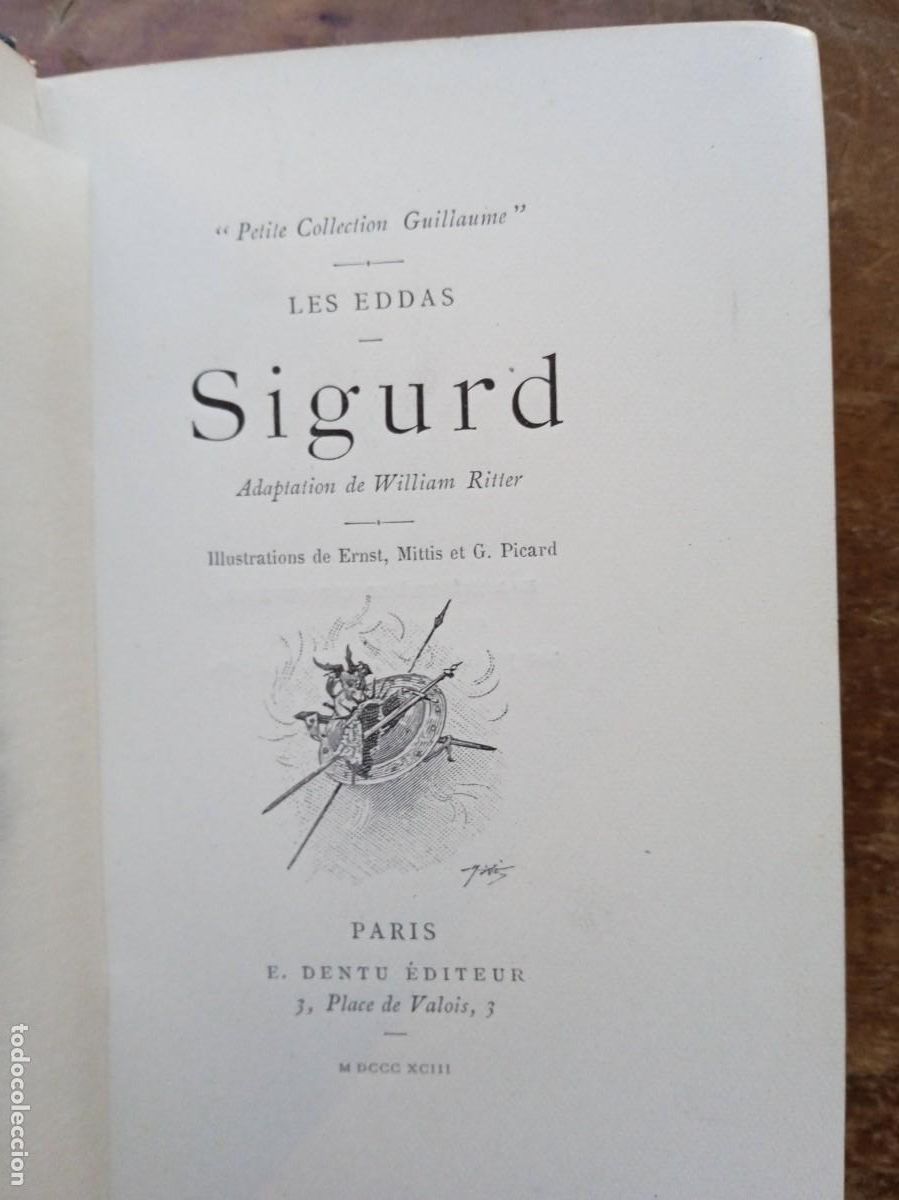 Libros antiguos: Les EDDAS Sigurd, Par&iacute;s 1893 - Foto 4
