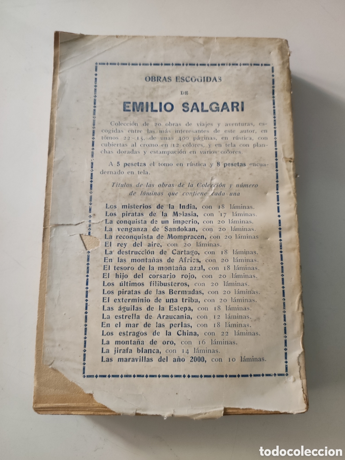 Libros antiguos: EL REY DEL AIRE .- E Salgari - Foto 2