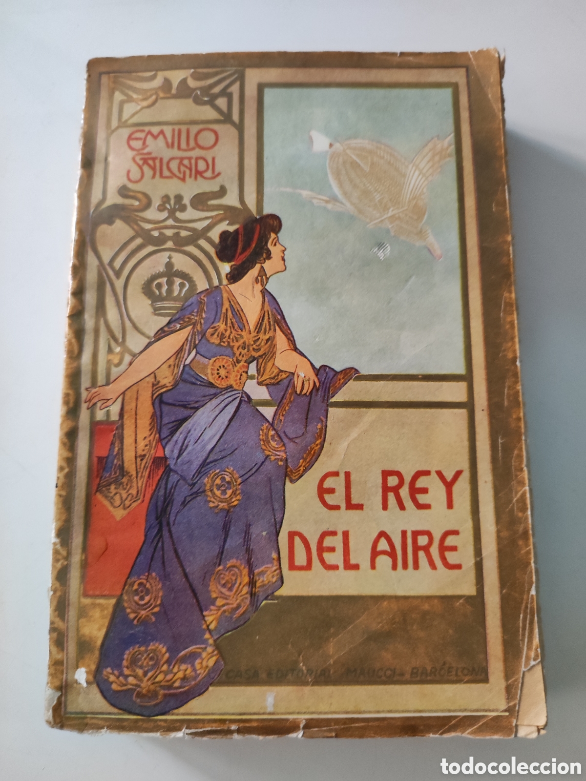 Libros antiguos: EL REY DEL AIRE .- E Salgari - Foto 1