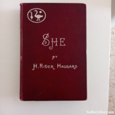 Libros antiguos: H. RIDER HAGGARD SHE 1894 INGLÉS ENGLISH ÁFRICA MISTERIO ENIGMAS