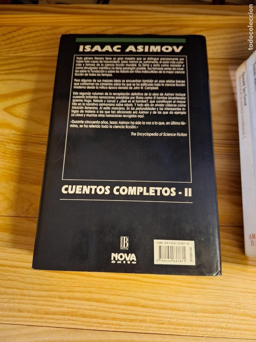 Libros antiguos: Cuentos completos II - Isaac Asimov - Foto 2